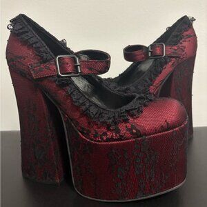 NWOB Dolls Kill / Widow Lover’s Anonymous Platform Heels